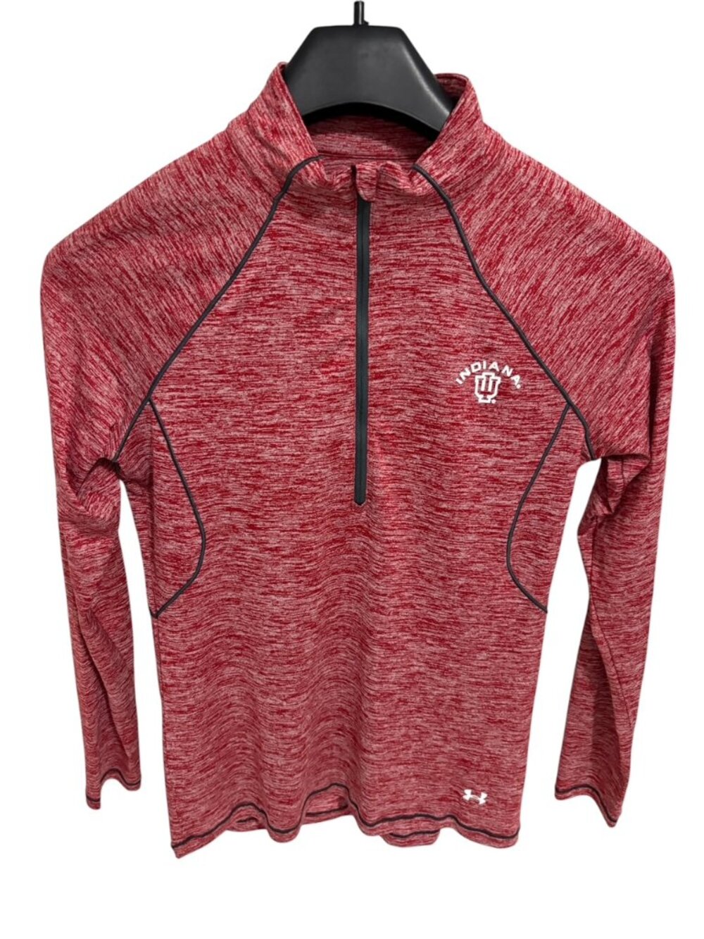 Indiana Hoosiers Long Sleeve Shirt Womens Size Large Under Armour Red Logos